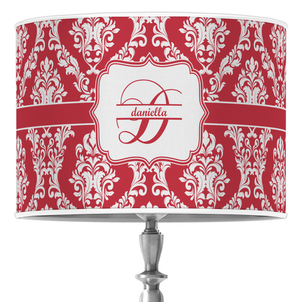 Custom Damask Drum Lamp Shade (Personalized)