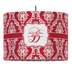 Damask 16" Drum Pendant Lamp - Fabric (Personalized)