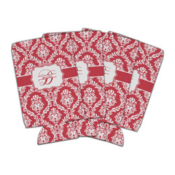 Damask Can Cooler (16 oz) - Set of 4 (Personalized)