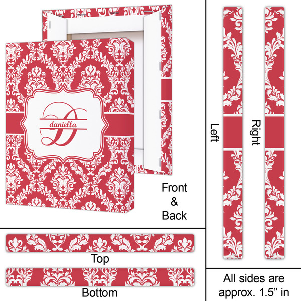 Damask 16x20 - Canvas Print - Approval