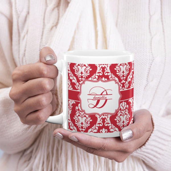 Damask 20oz Coffee Mug - LIFESTYLE