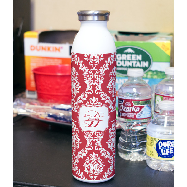 Damask 20oz Water Bottles - Full Print - In Context