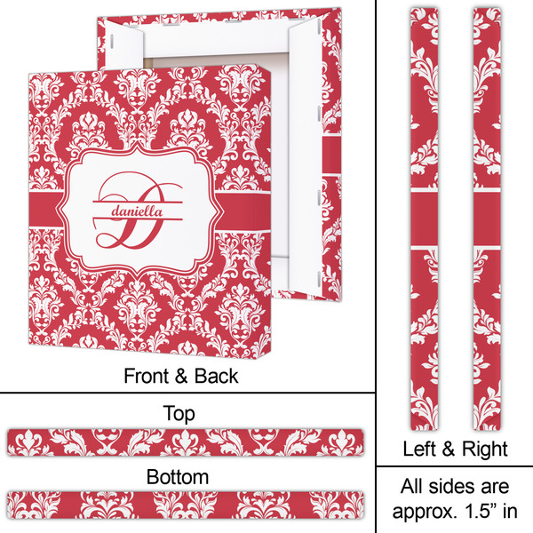 Damask 20x24 - Canvas Print - Approval