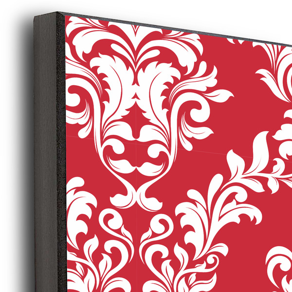Damask 20x24 Wood Print - Closeup