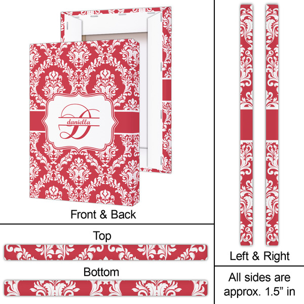 Damask 20x30 - Canvas Print - Approval