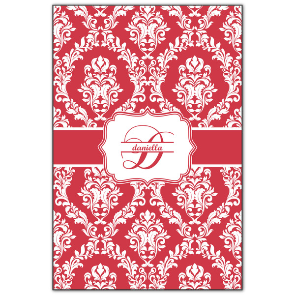 Custom Damask Wood Print - 20x30 (Personalized)