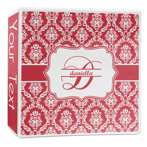 Custom Damask 3-Ring Binder - 2 inch (Personalized)