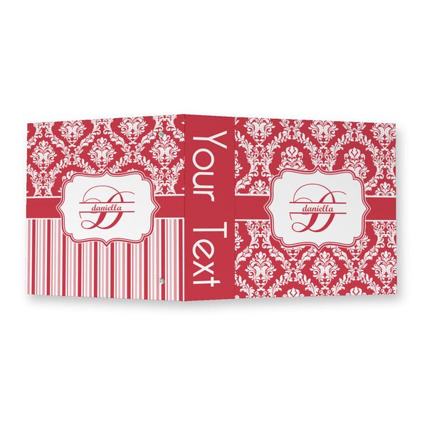 Damask 3 Ring Binders - Full Wrap - 2" - OPEN OUTSIDE