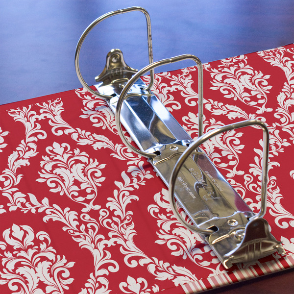 Damask 3 Ring Binders - Full Wrap - 3" - DETAIL