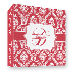 Damask 3 Ring Binder - Full Wrap - 3" (Personalized)