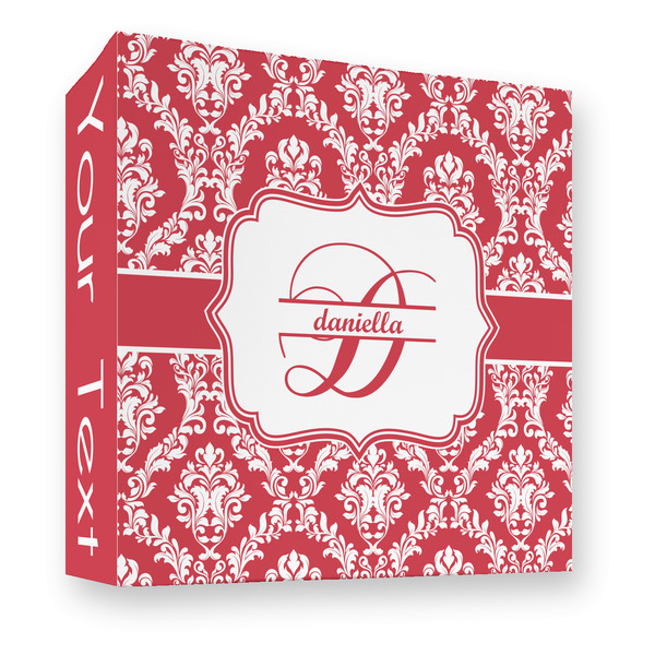 Damask 3 Ring Binders - Full Wrap - 3" - FRONT