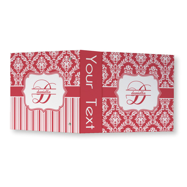 Damask 3 Ring Binders - Full Wrap - 3" - OPEN OUTSIDE