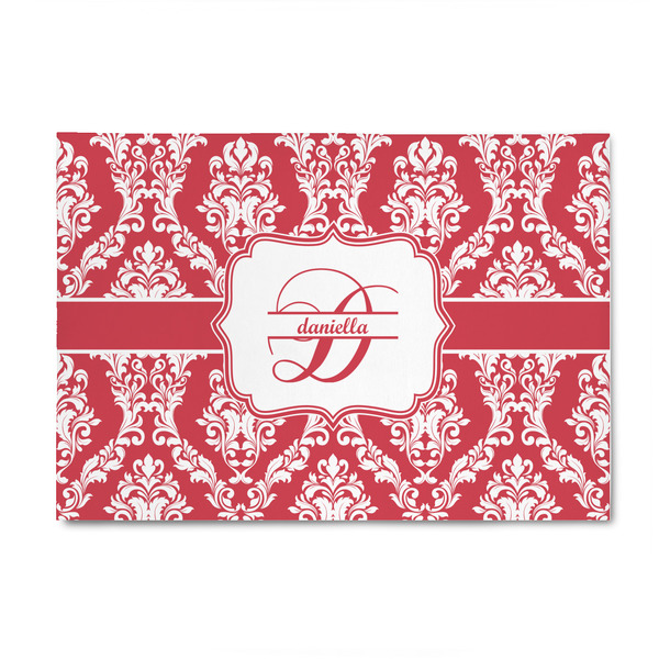 Custom Damask 4' x 6' Indoor Area Rug (Personalized)