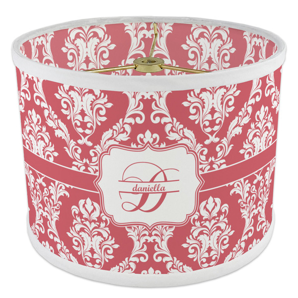 Damask 8" Drum Lampshade - ANGLE Poly-Film