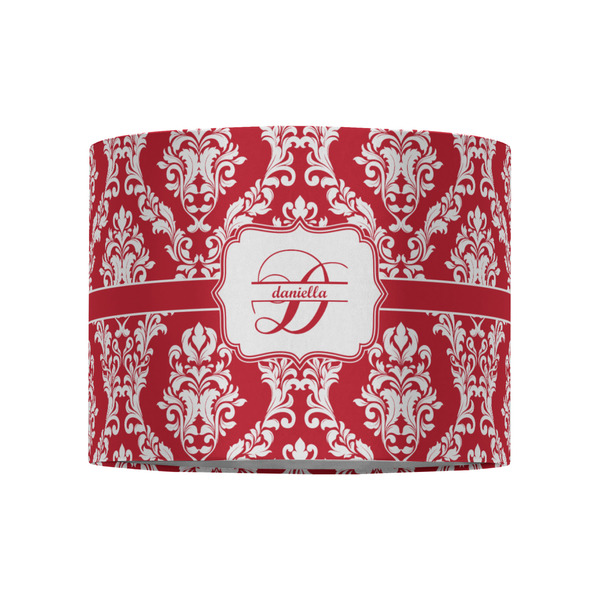 Damask 8" Drum Lampshade - FRONT (Fabric)