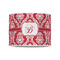 Damask 8" Drum Lampshade - FRONT (Poly Film)