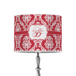 Damask 8" Drum Lamp Shade - Poly-film (Personalized)