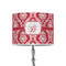 Damask 8" Drum Lampshade - ON STAND (Poly Film)