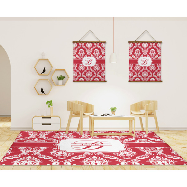 Damask 8'x10' Indoor Area Rugs - IN CONTEXT