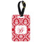 Damask Metal Luggage Tag w/ Name and Initial