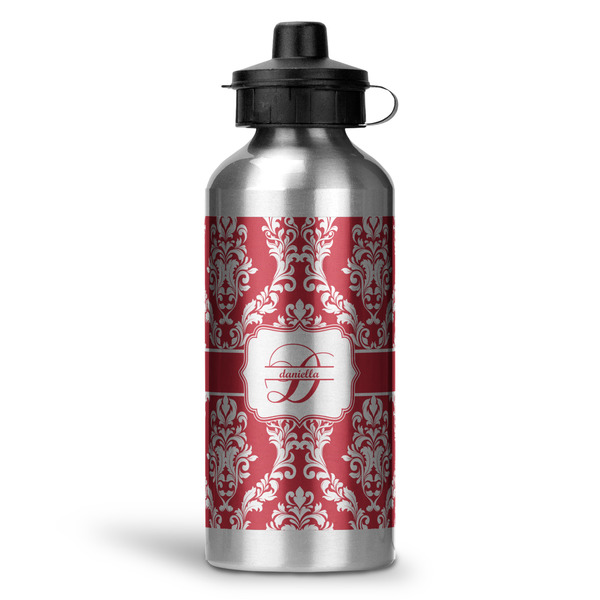 Custom Damask Water Bottles - 20 oz - Aluminum (Personalized)