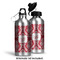 Damask Aluminum Water Bottle - Alternate lid options