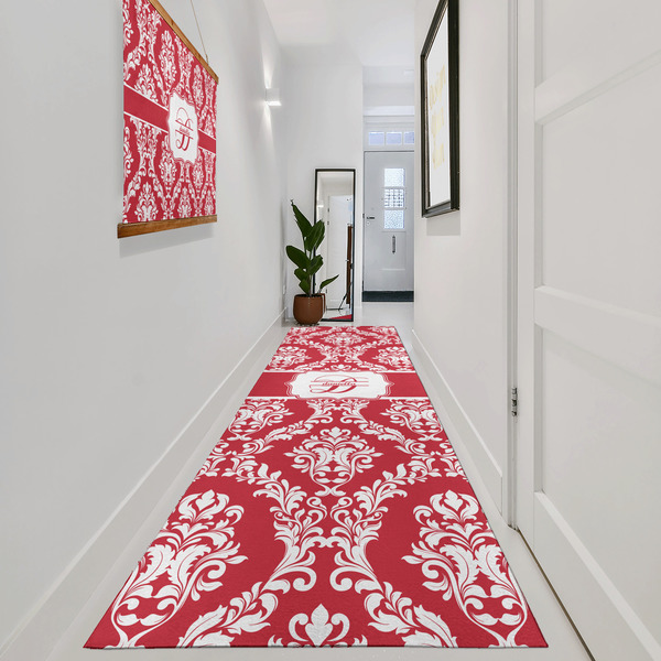 Damask Area Rug Sizes - In Context (vertical)