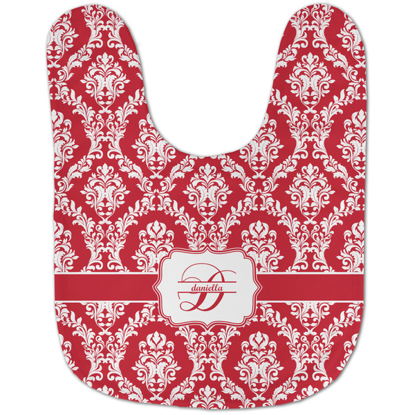 Damask Baby Bib - AFT flat