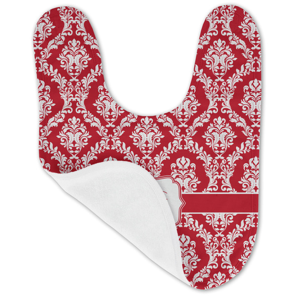 Damask Baby Bib - AFT folded