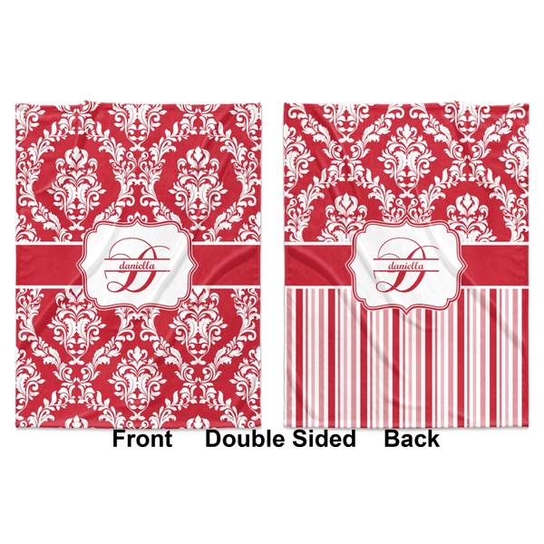 Damask Baby Blanket (Double Sided - Printed Front and Back)