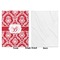 Damask Baby Blanket (Single Side - Printed Front, White Back)