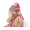 Damask Baby Hooded Towel on Child