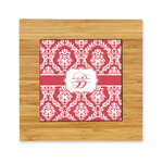 Damask Bamboo Trivet with Ceramic Tile Insert (Personalized)