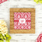 Damask Bamboo Trivet with 6" Tile - LIFESTYLE