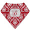 Damask Bandana Bib (Personalized)