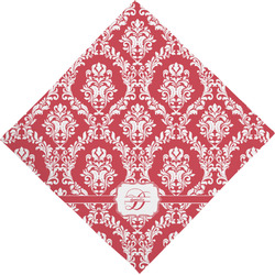 Damask Dog Bandana Scarf w/ Name and Initial