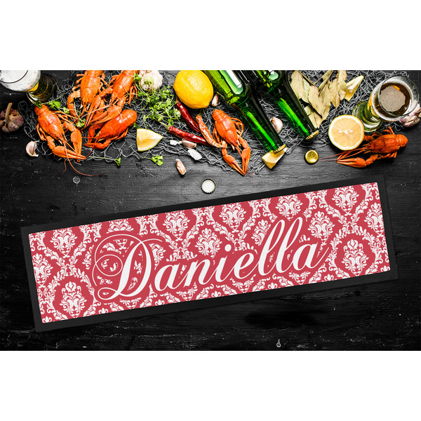Damask Bar Mat - Large - LIFESTYLE