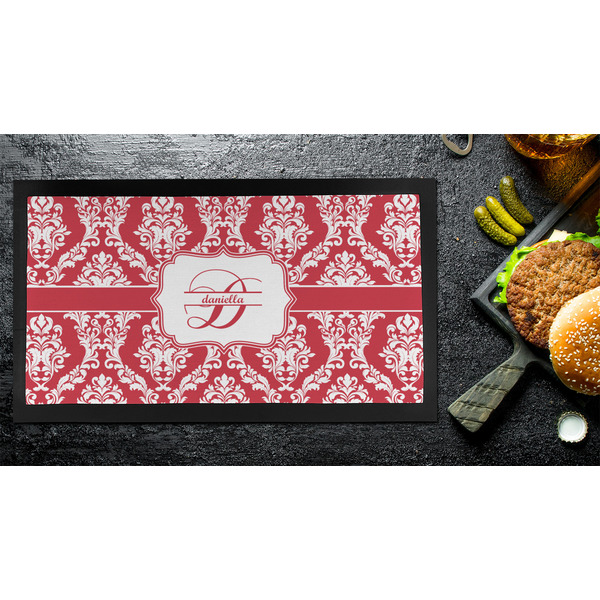 Damask Bar Mat - Small - LIFESTYLE