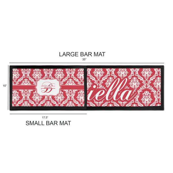 Damask Bar Mats - Sizing Chart