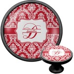 Damask Cabinet Knob (Black) (Personalized)