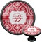 Damask Cabinet Knob (Black) (Personalized)