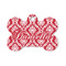 Damask Bone Shaped Dog ID Tag - Small (Personalized)