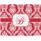 Damask Woven Fabric Placemat - Twill w/ Name and Initial
