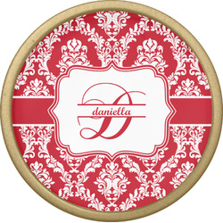 Damask Cabinet Knob - Gold (Personalized)