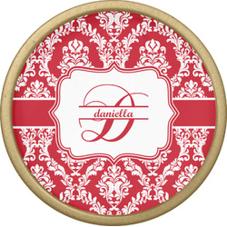 Damask Cabinet Knob - Gold (Personalized)