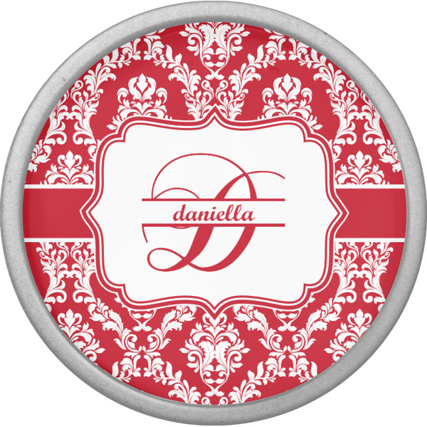 Damask Cabinet Knob - Nickel - Front