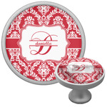Damask Cabinet Knob (Silver) (Personalized)