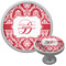 Damask Cabinet Knob (Silver) (Personalized)