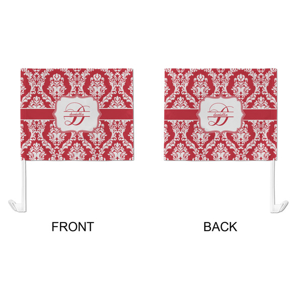 Damask Car Flag - Large - APPROVAL