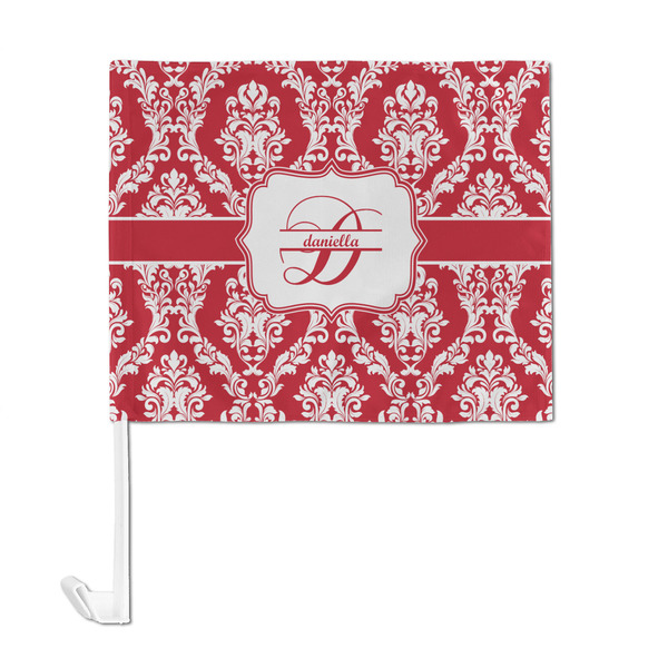 Damask Car Flag - Large - FRONT